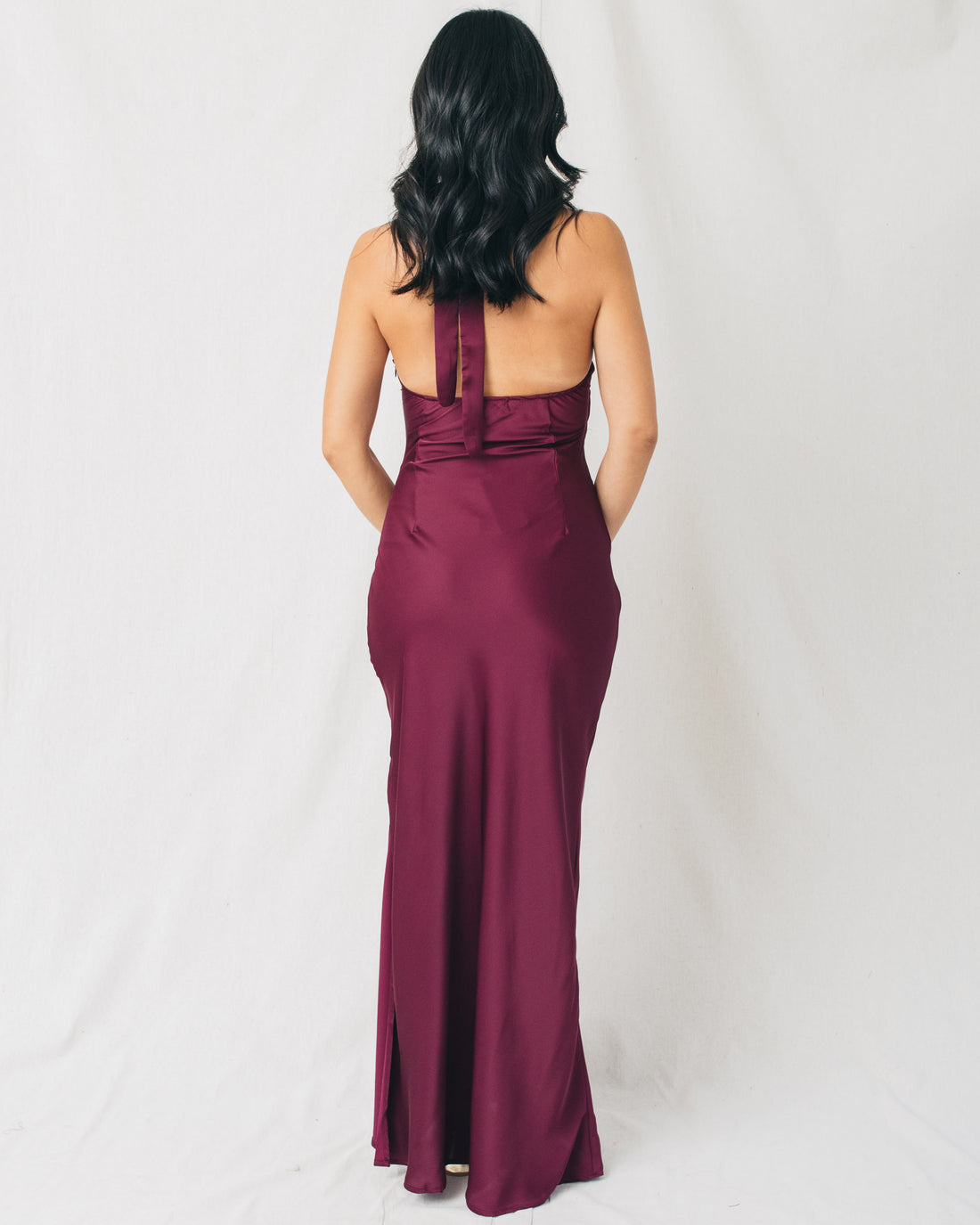 Shannon Front Cutout Halter Neck Maxi Dress