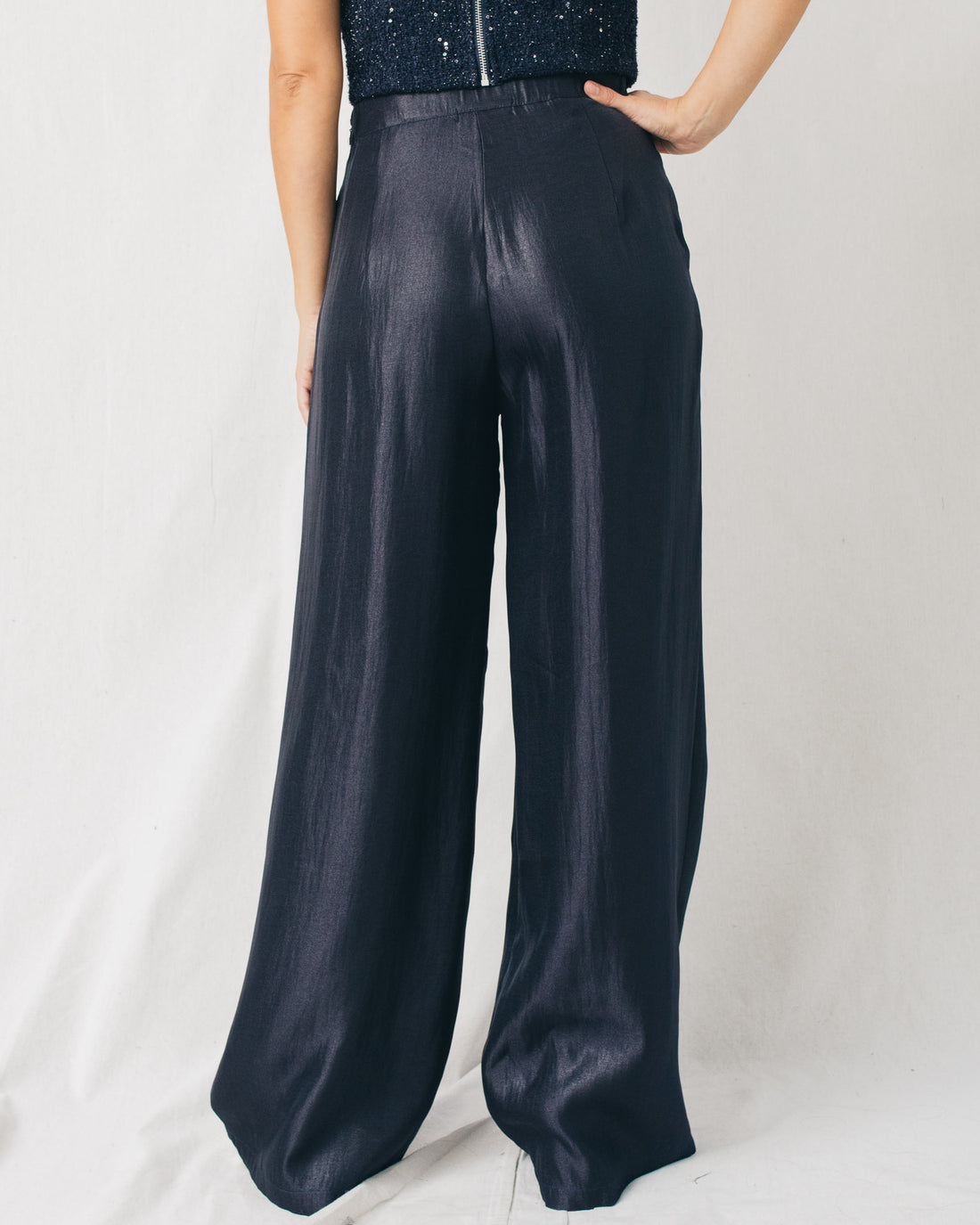 Sparkly Night High Waist Wide Leg Pants