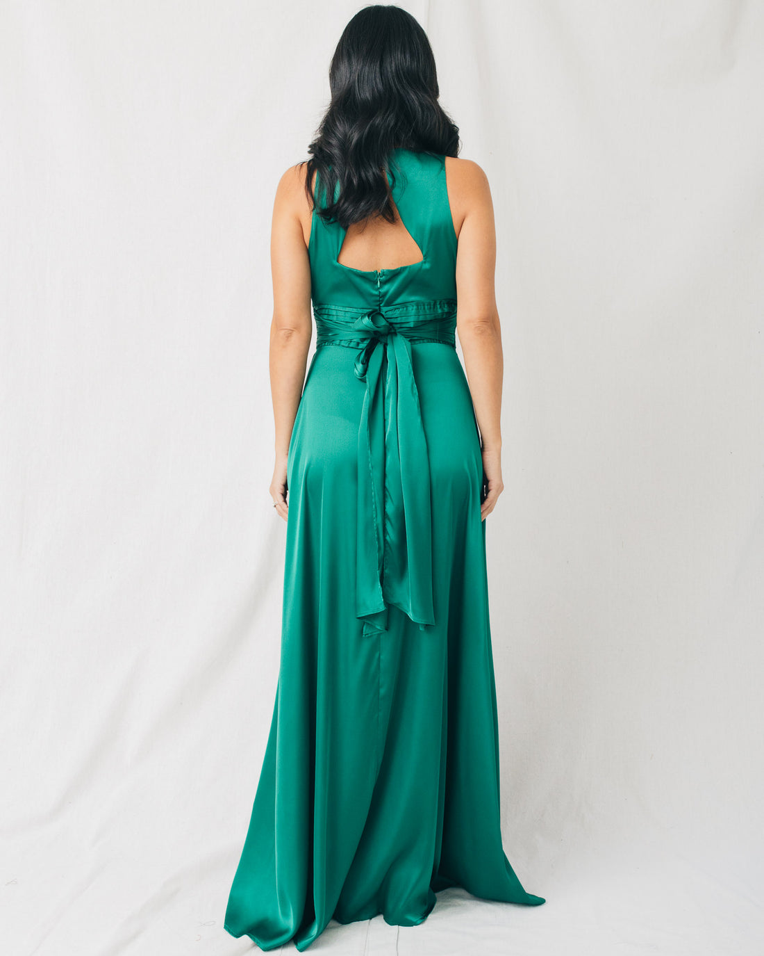Noelle V-Neck Side Slit Maxi Dress