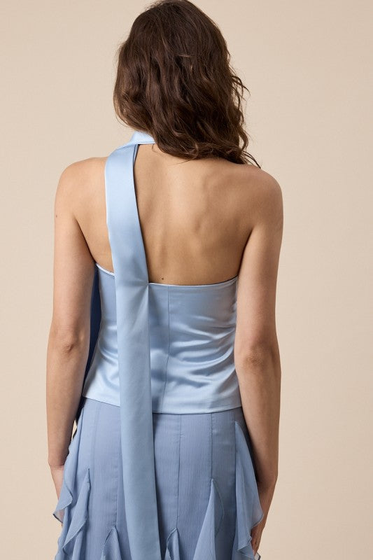 Kara Neck Scarf Solid Tube Top