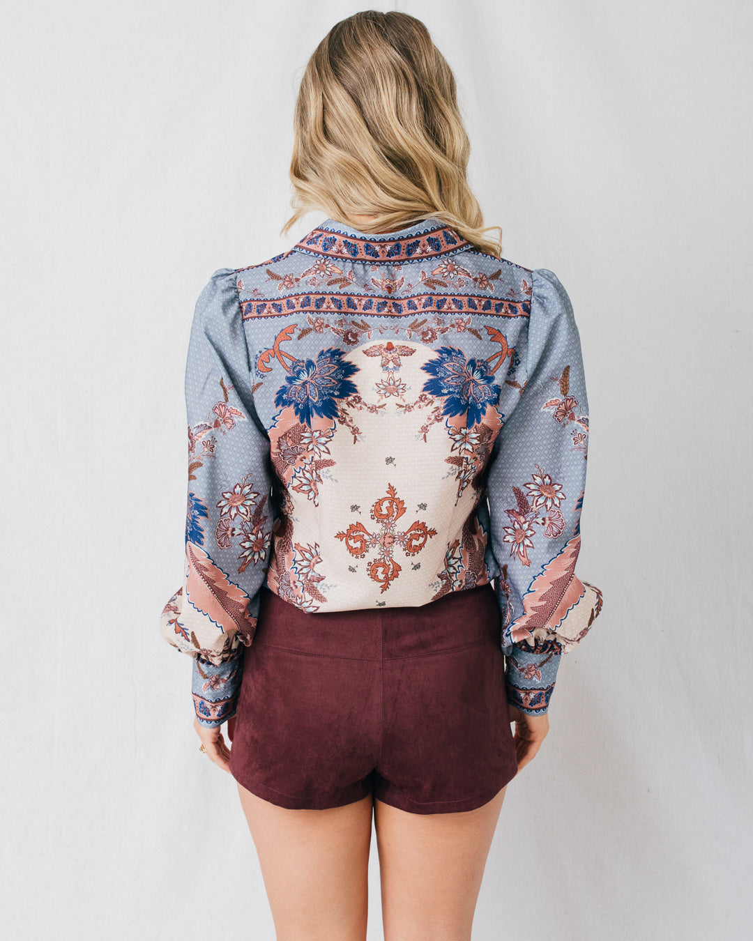 Pomeline Floral Print Button Down Shirt