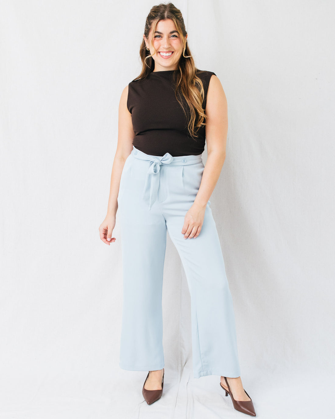 Caoimhe High Neck Fitted Tank Top