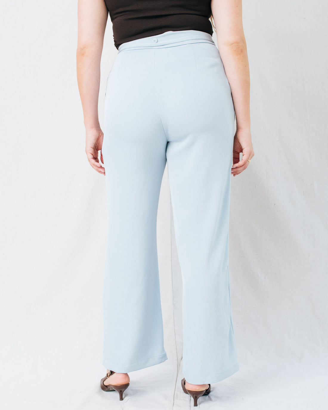 Melia High Waist Belted Wide Leg Dress Pants