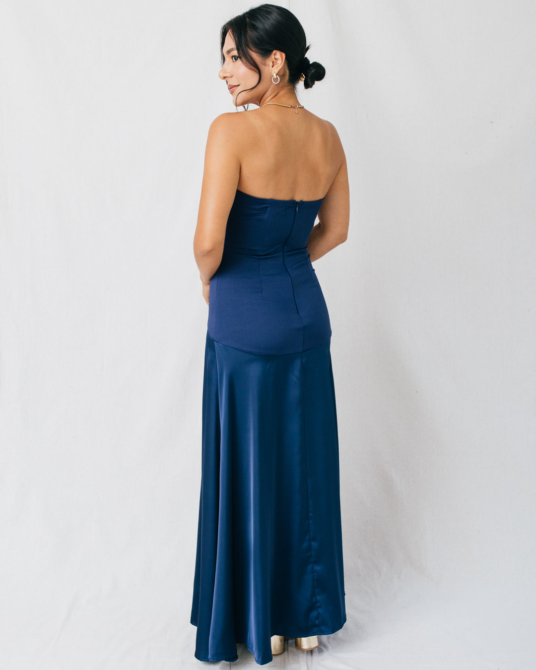 Melina Strapless Fitted Bodice Maxi Dress