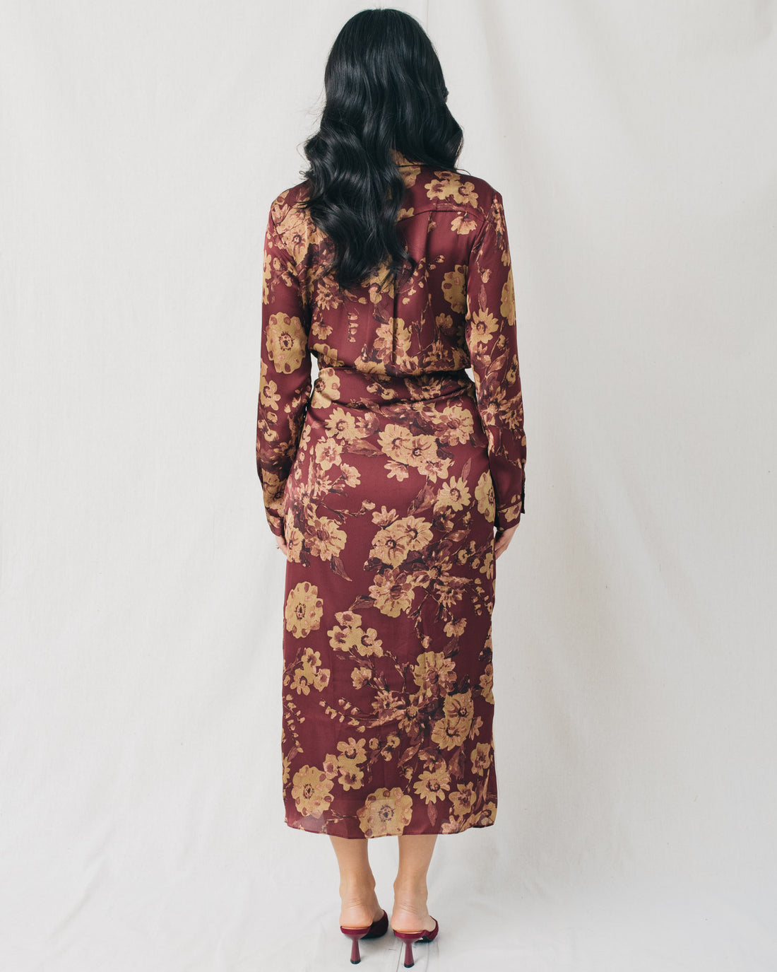 Sorrel Long Sleeve Wrap Midi Dress