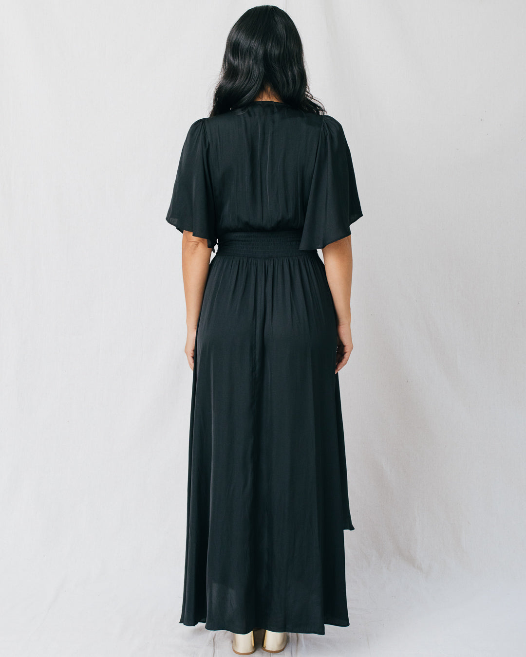 Vivian Smocked Waist Band Skirt Maxi Dress