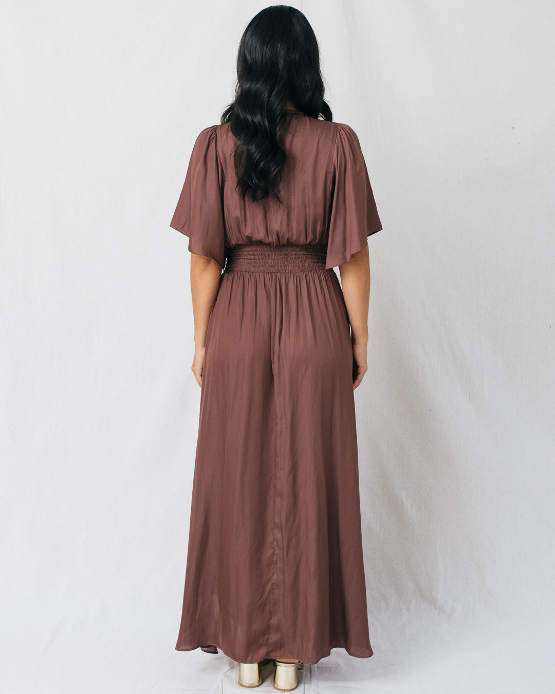 Vivian Smocked Waist Band Skirt Maxi Dress