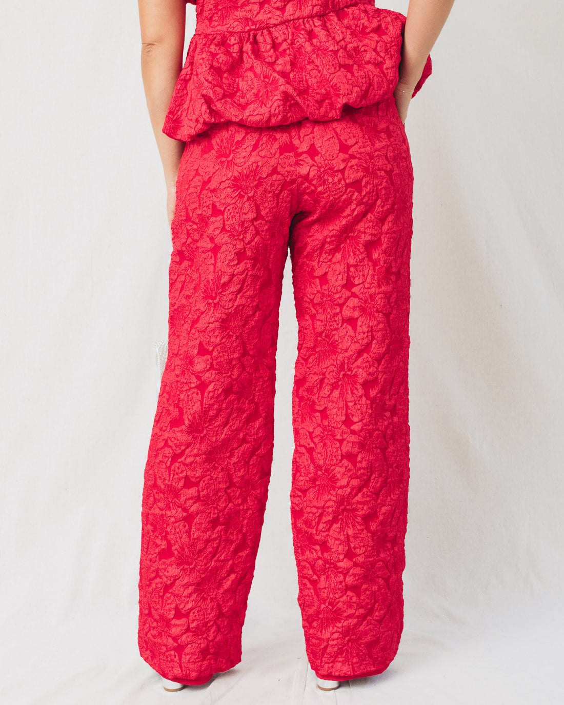 Arielle Jacquard High Waisted Pants