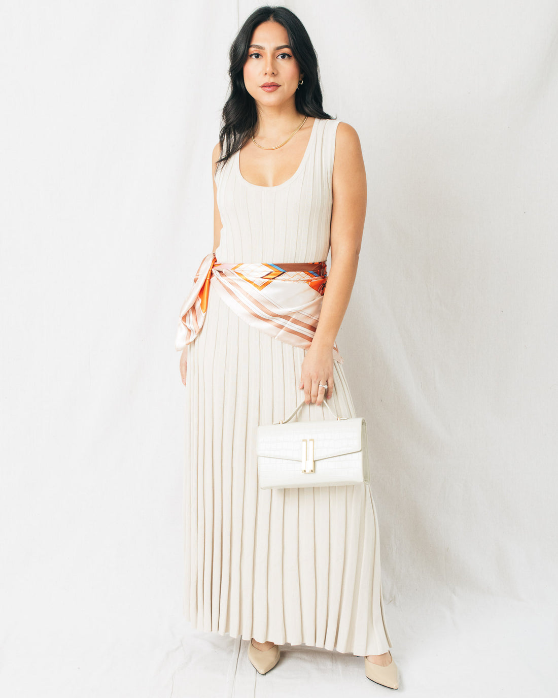 Brigitte Ribbed Knit Sleeveless Maxi Dress