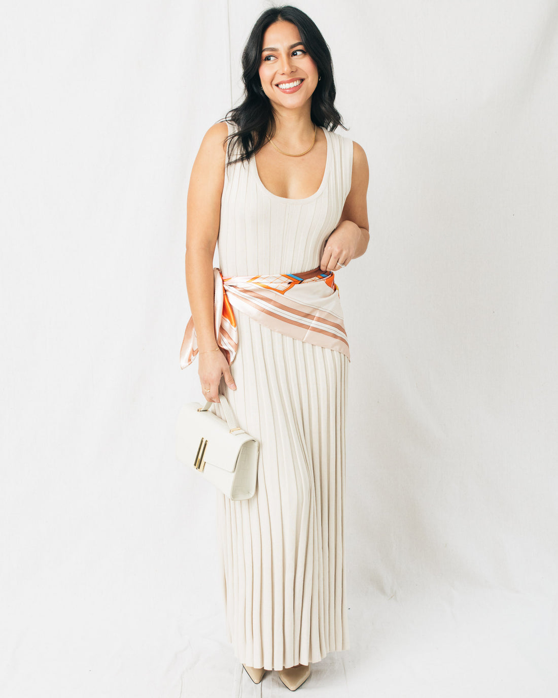 Brigitte Ribbed Knit Sleeveless Maxi Dress