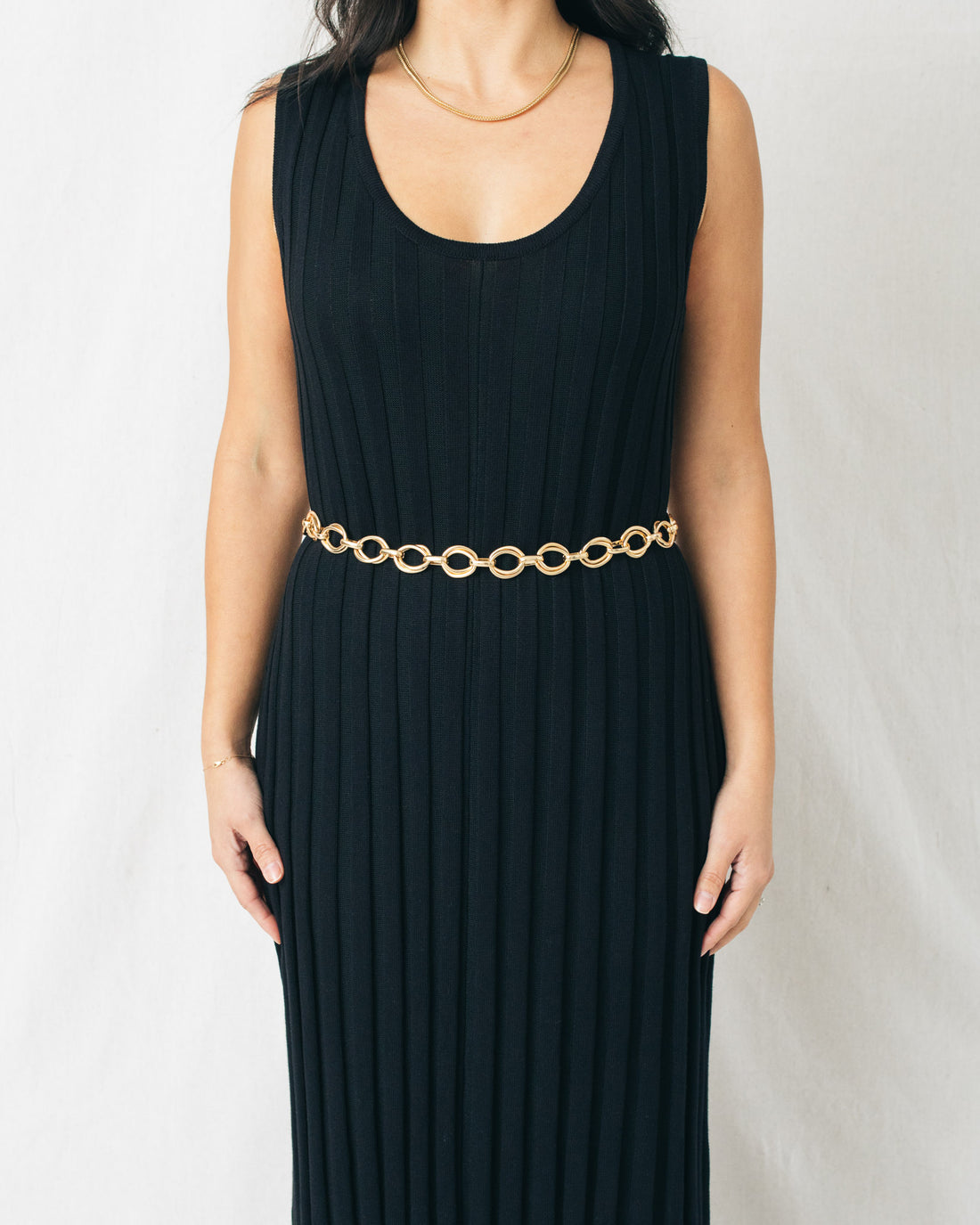 Brigitte Ribbed Knit Sleeveless Maxi Dress