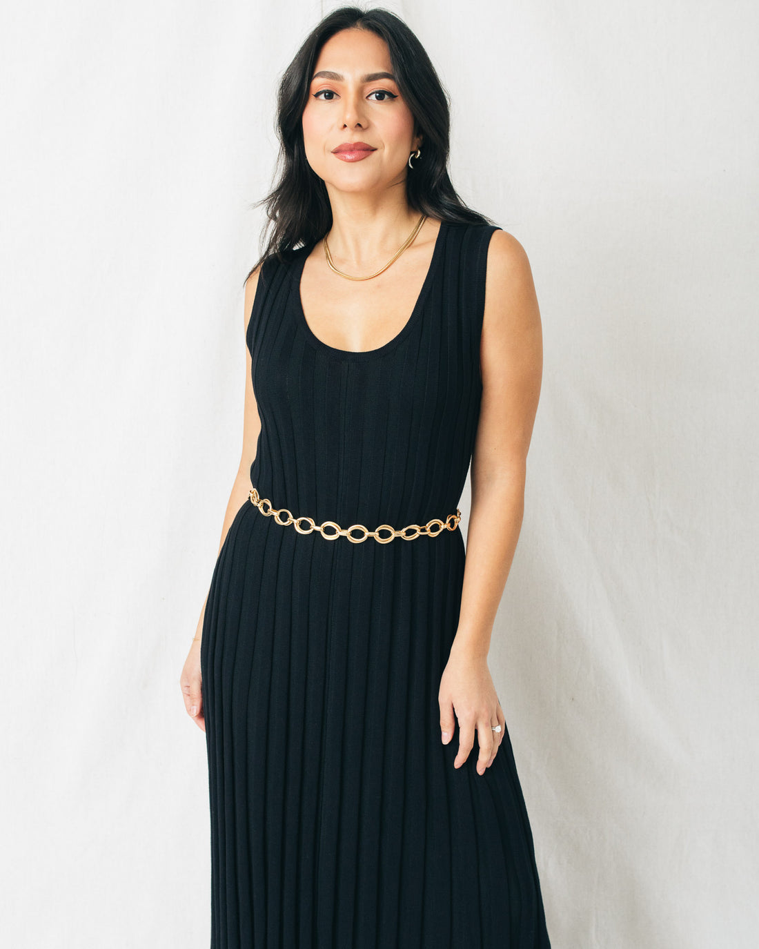 Brigitte Ribbed Knit Sleeveless Maxi Dress