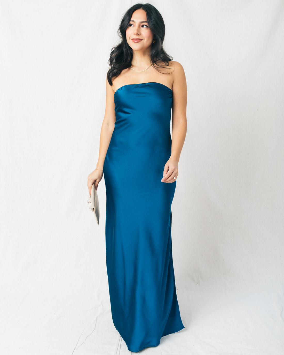 Going Out Strapless Bias Cut Maxi Dress