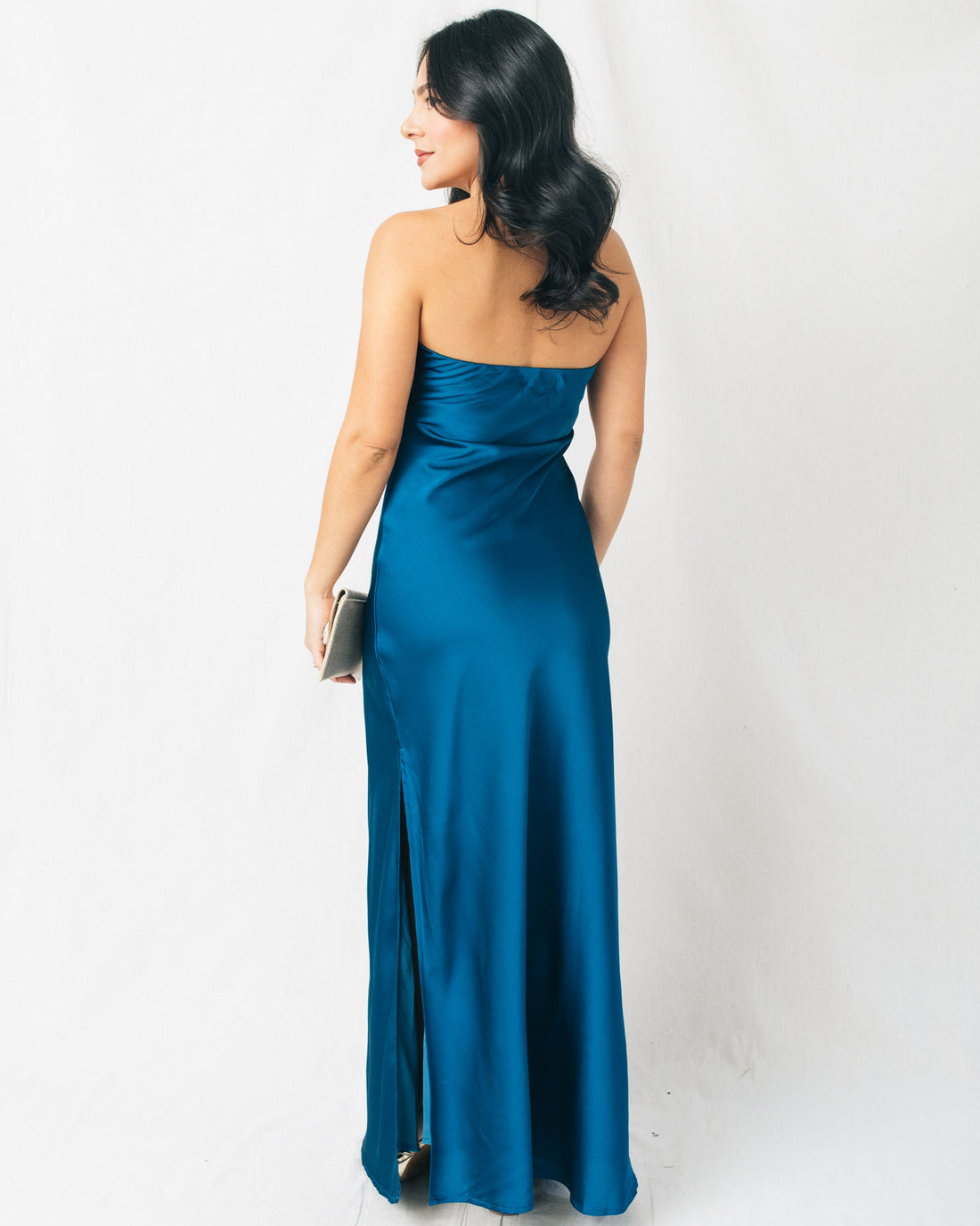 Going Out Strapless Bias Cut Maxi Dress