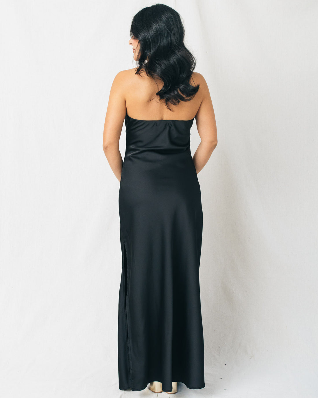 Going Out Strapless Bias Cut Maxi Dress