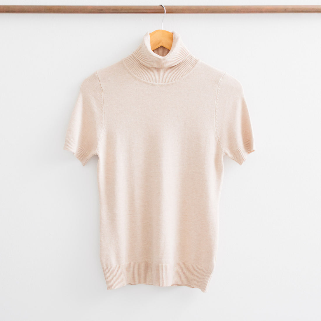 Meira Turtleneck Short Sleeve Sweater Top
