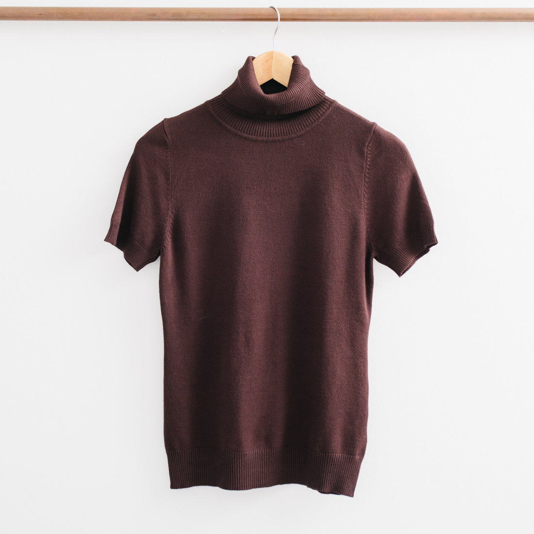 Meira Turtleneck Short Sleeve Sweater Top