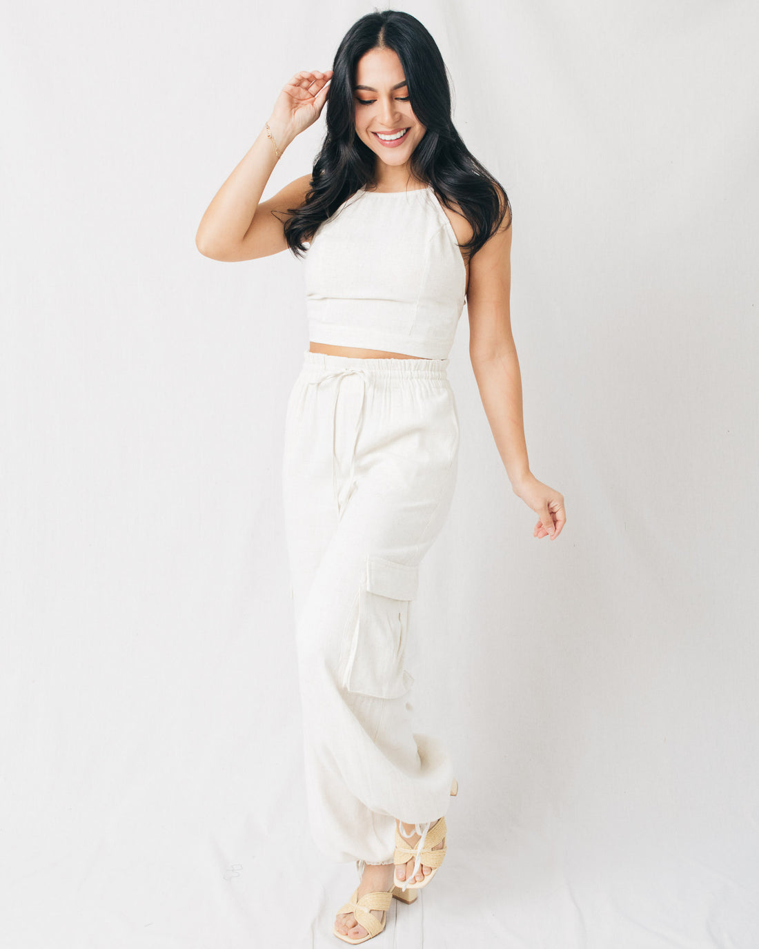 Portia Flowy Cargo Pants w/Pockets