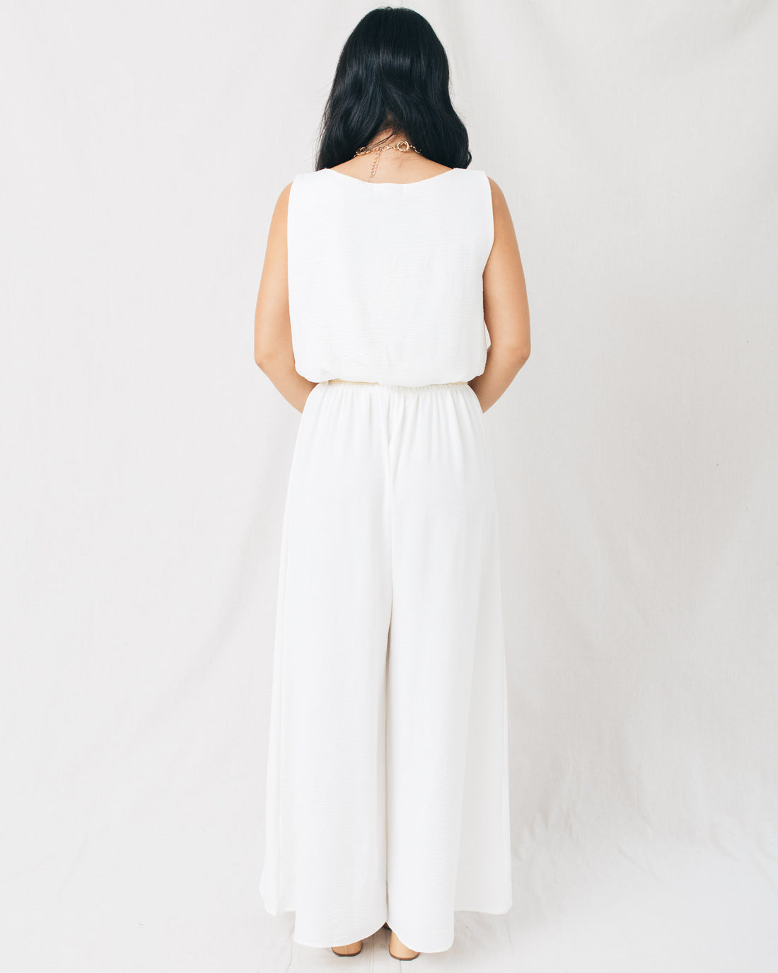 Bon Temps Crepe Bubble Crop Top