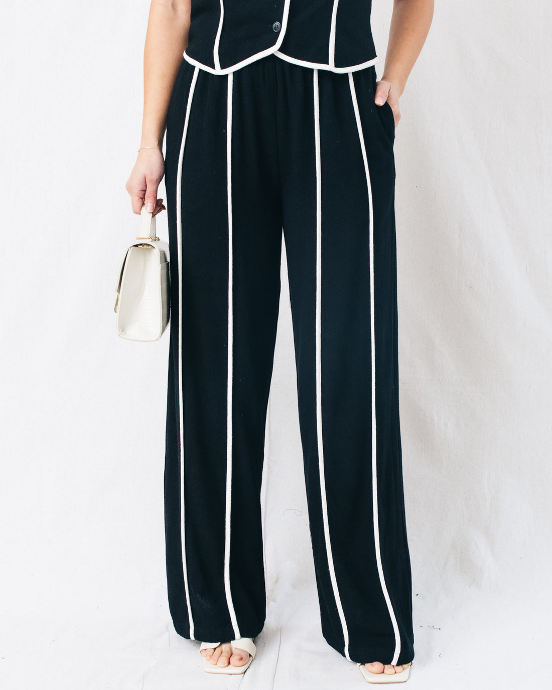 Haute Rue Chic Linen Binding Pants