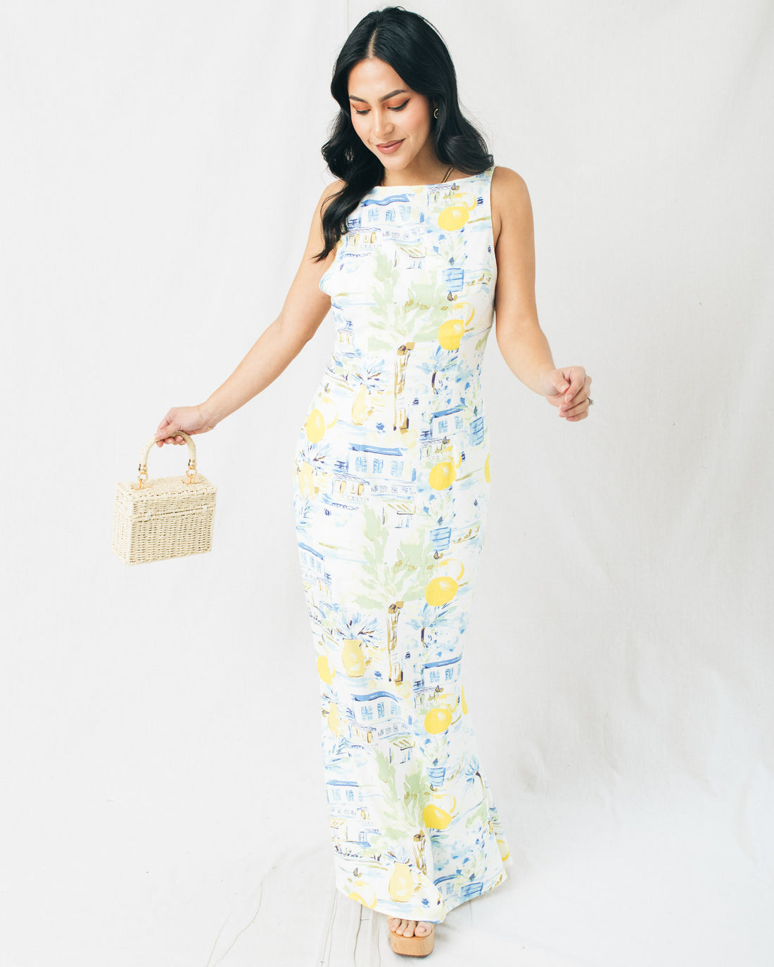 Bart Town Open Back Midi Dress