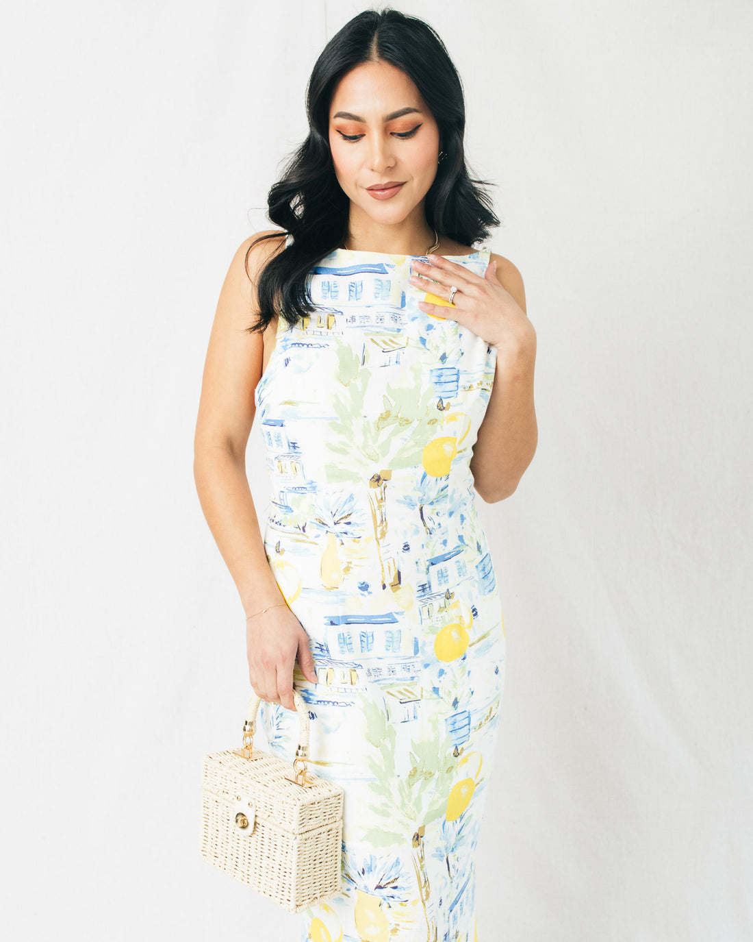 Bart Town Open Back Midi Dress