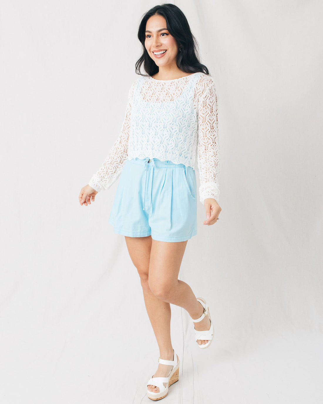 Essential High Waist Relaxed Drawstring Shorts