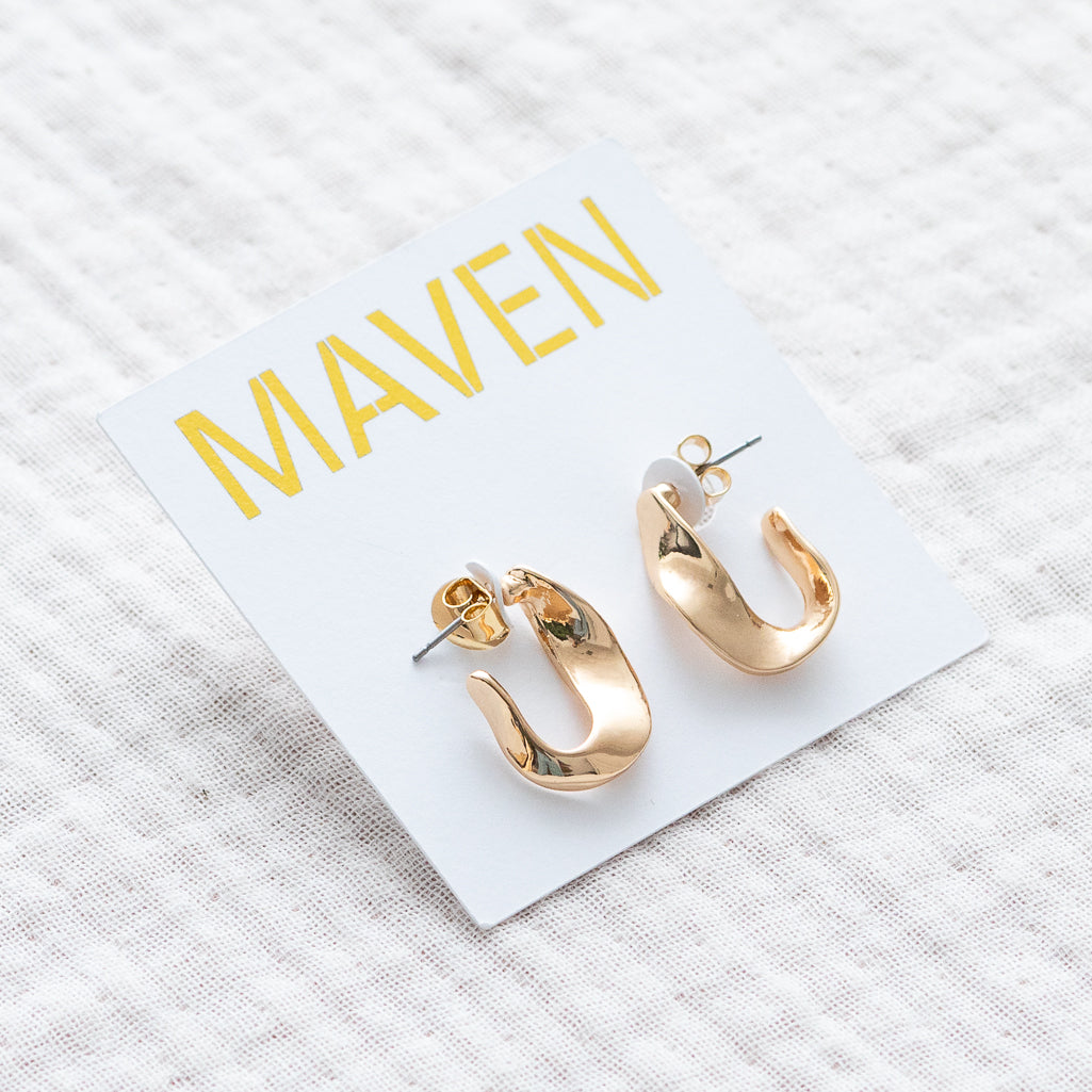 Modern U-Drop Earrings