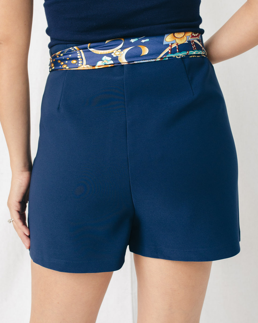 Ginny Twill Side Slit Wrap Skort