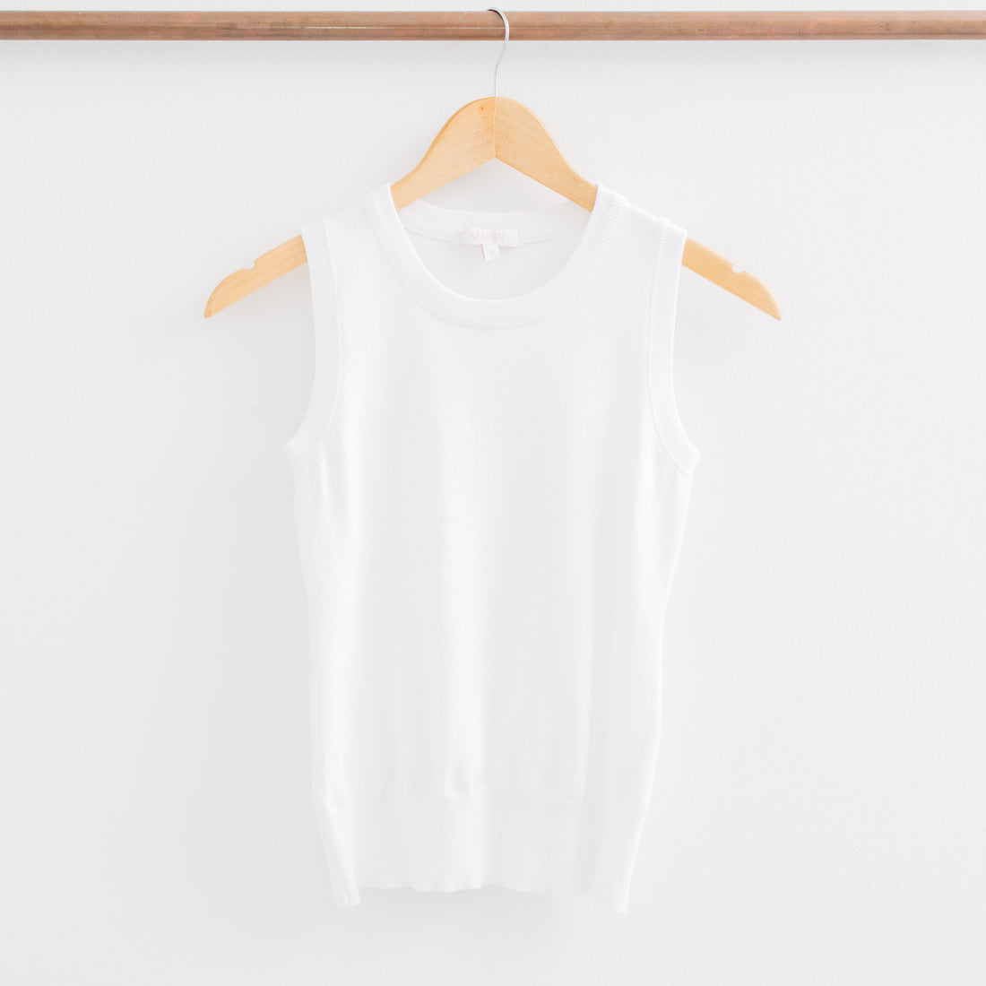 Hold Me Tight Round Neck Sleeveless Sweater Tank