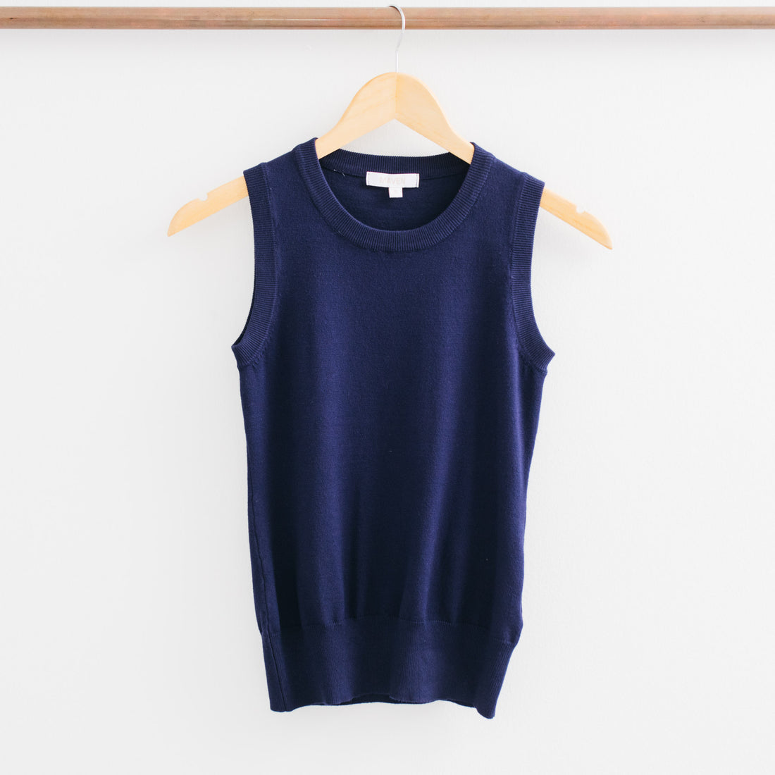 Hold Me Tight Round Neck Sleeveless Sweater Tank