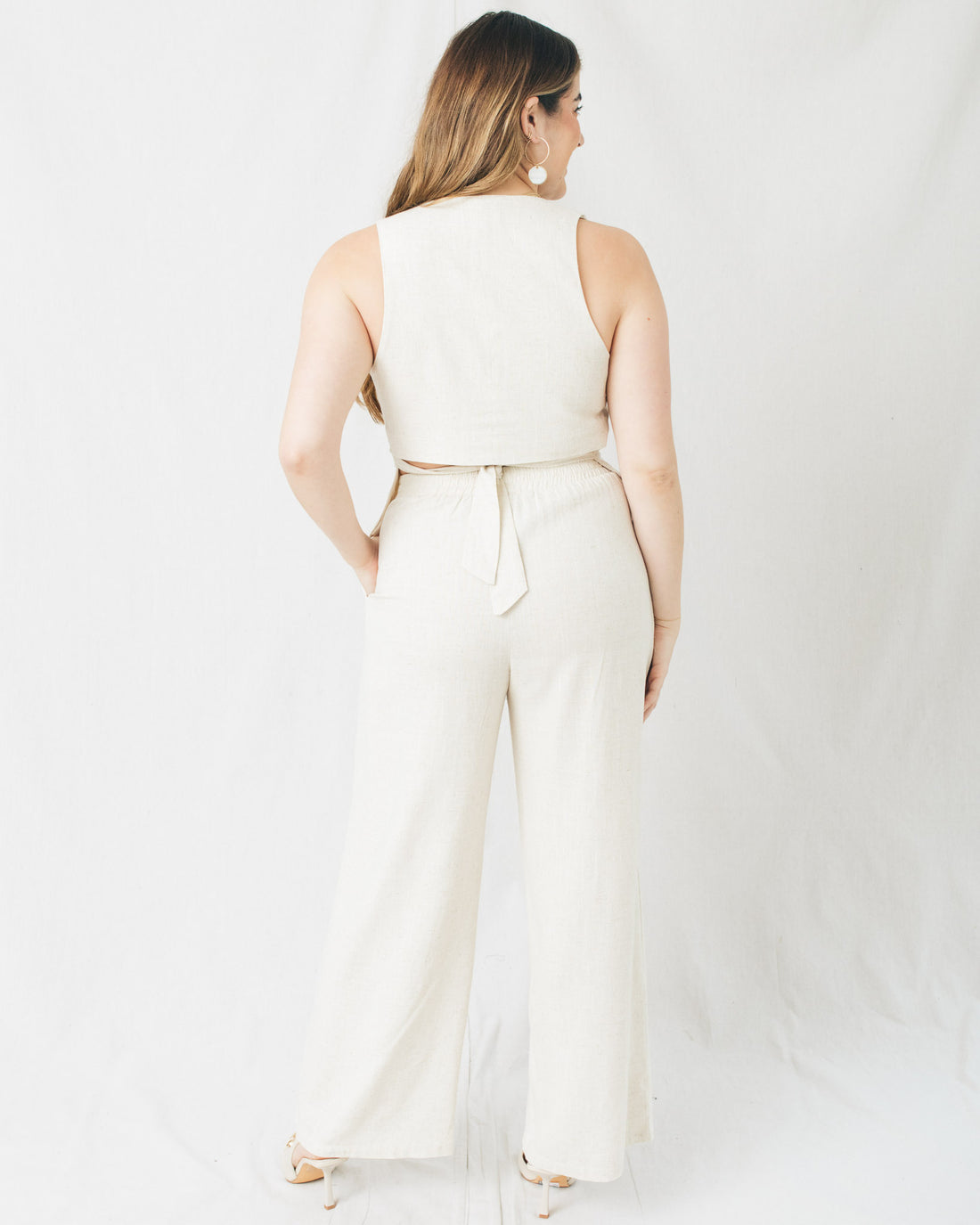 Allure Elastic Waistband Wide Leg Pants