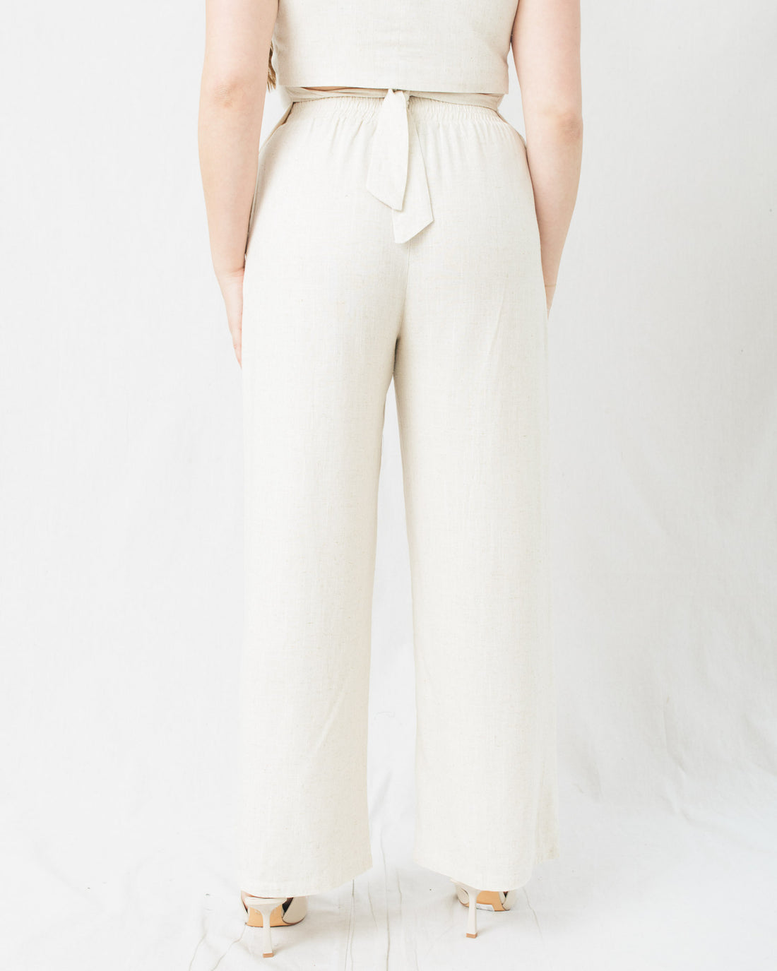 Allure Elastic Waistband Wide Leg Pants