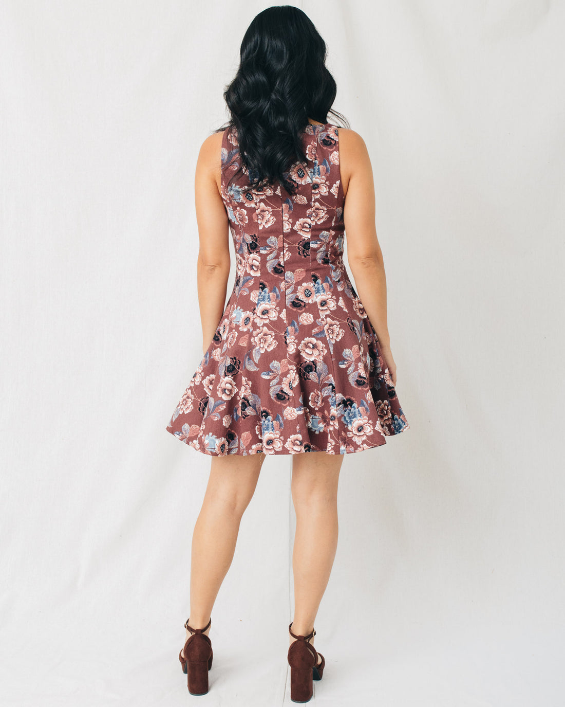 Taylin Floral Sleeveless Mini Dress