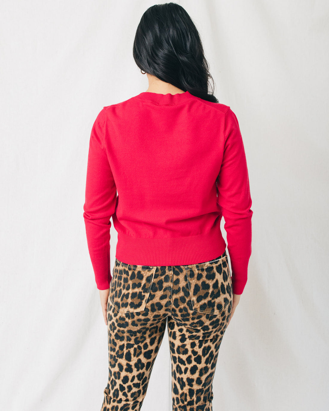 Sofi Soft Cropped Crew Neck Sweater