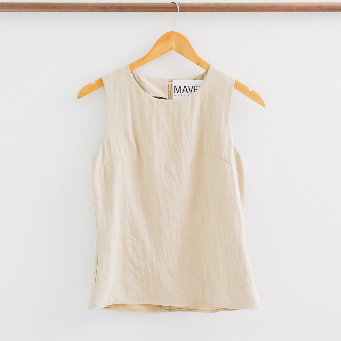 Theresa High Neck Solid Sleeveless Top
