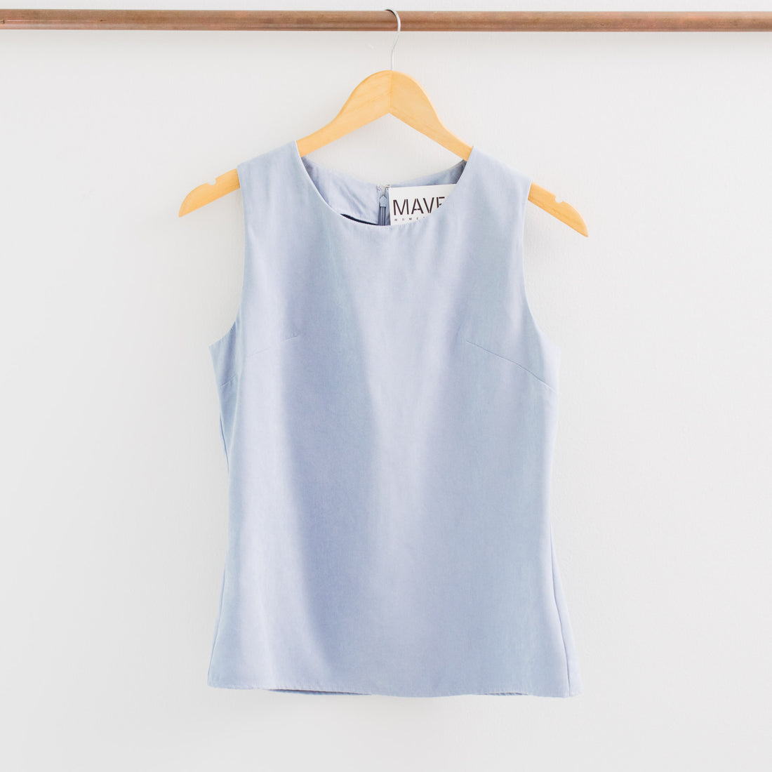 Theresa High Neck Solid Sleeveless Top