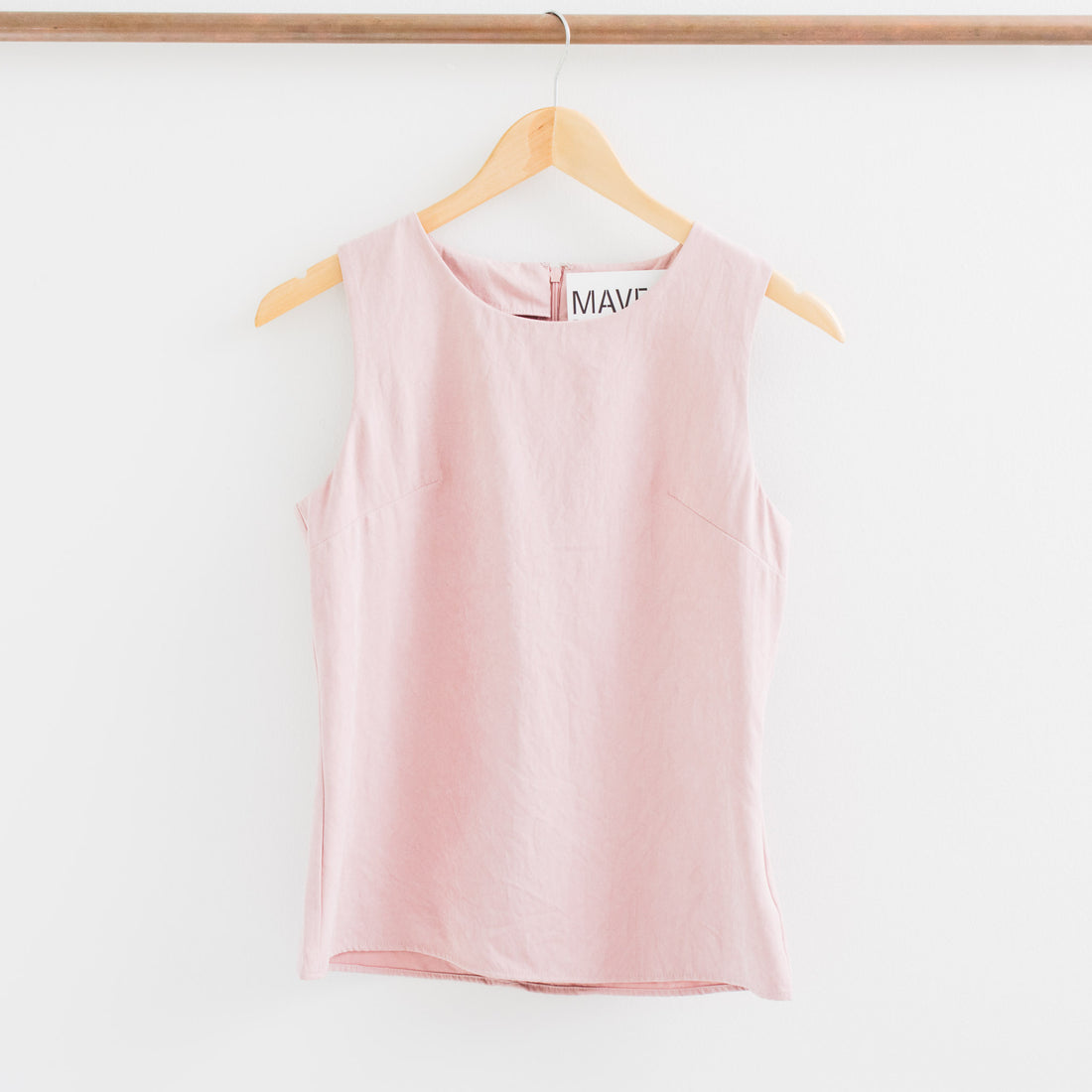 Theresa High Neck Solid Sleeveless Top