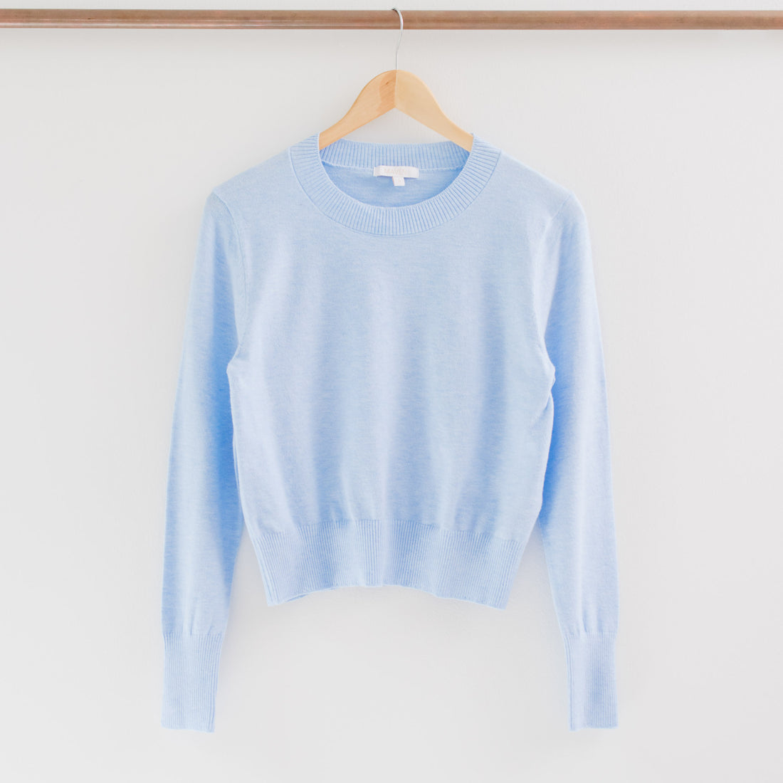 Sofi Soft Cropped Crew Neck Sweater