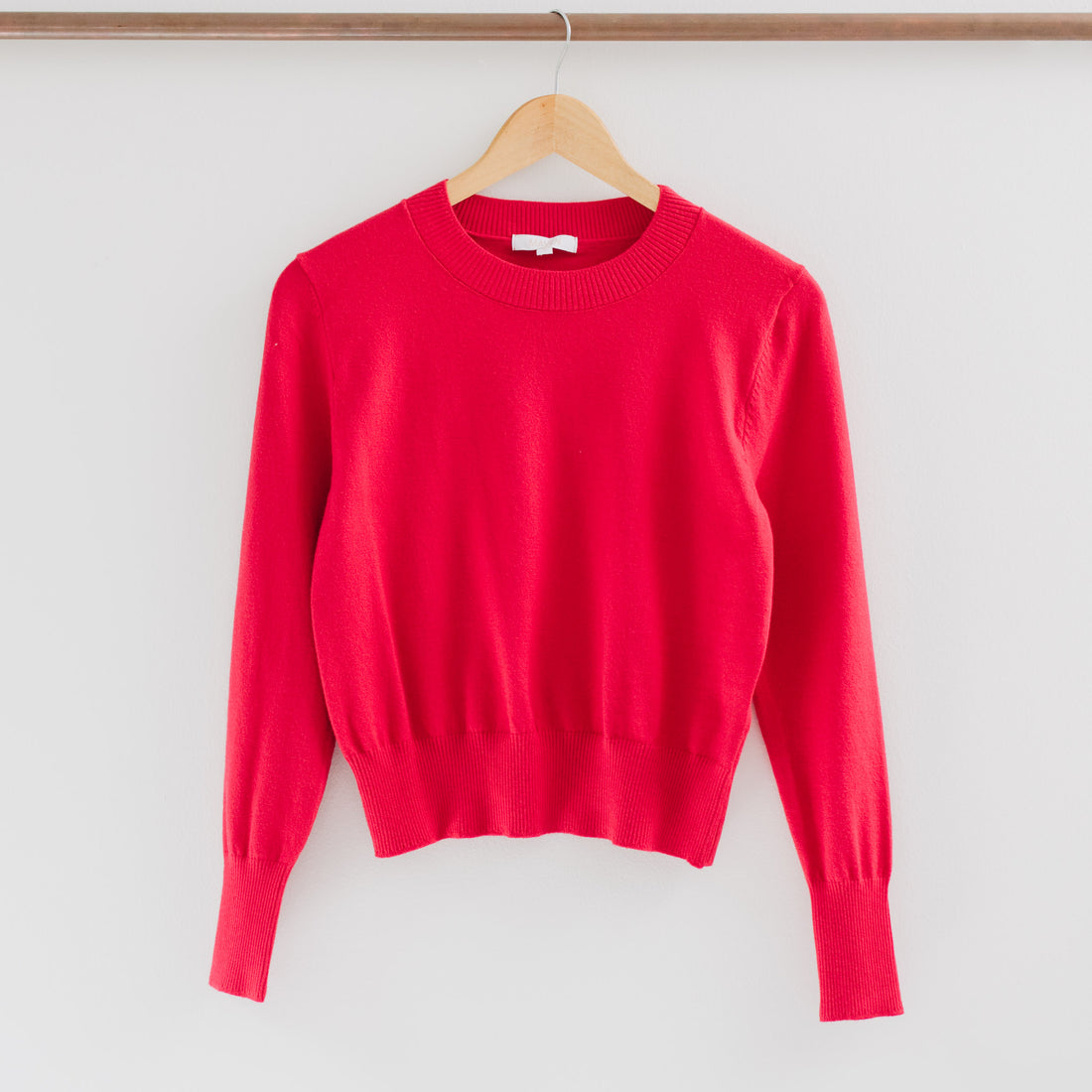 Sofi Soft Cropped Crew Neck Sweater