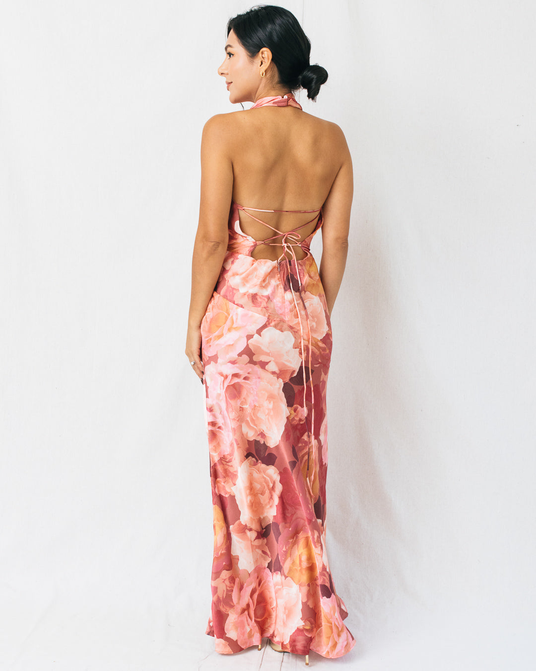 Ever After Draped Halter Neck Maxi Dress