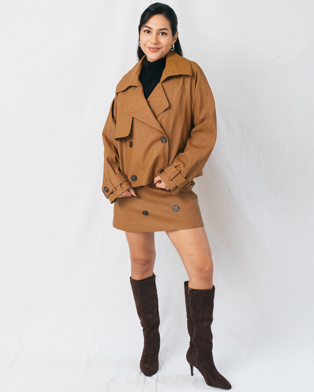 Natasha Double Breasted Cropped Jacket