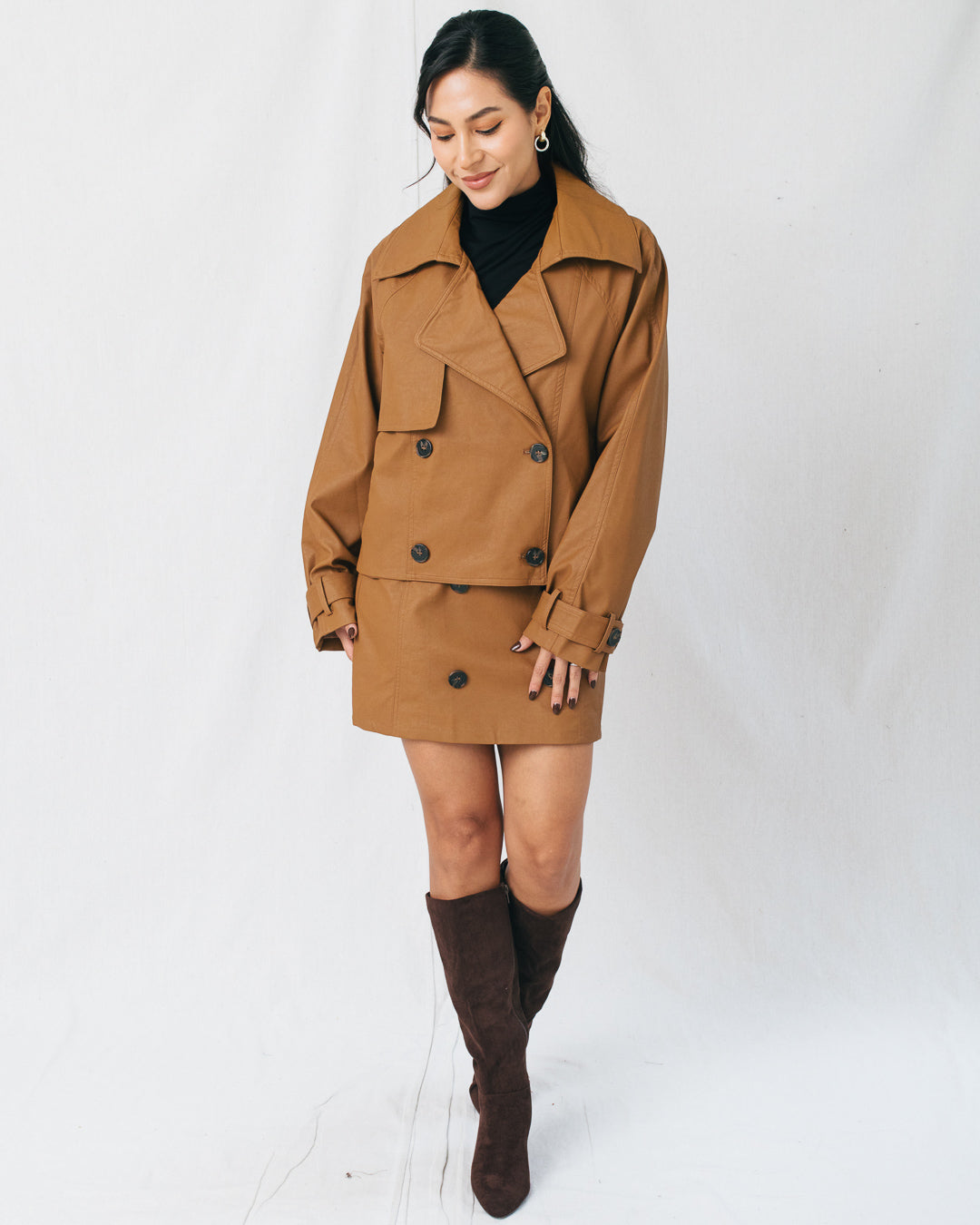 Natasha Double Breasted Cropped Jacket