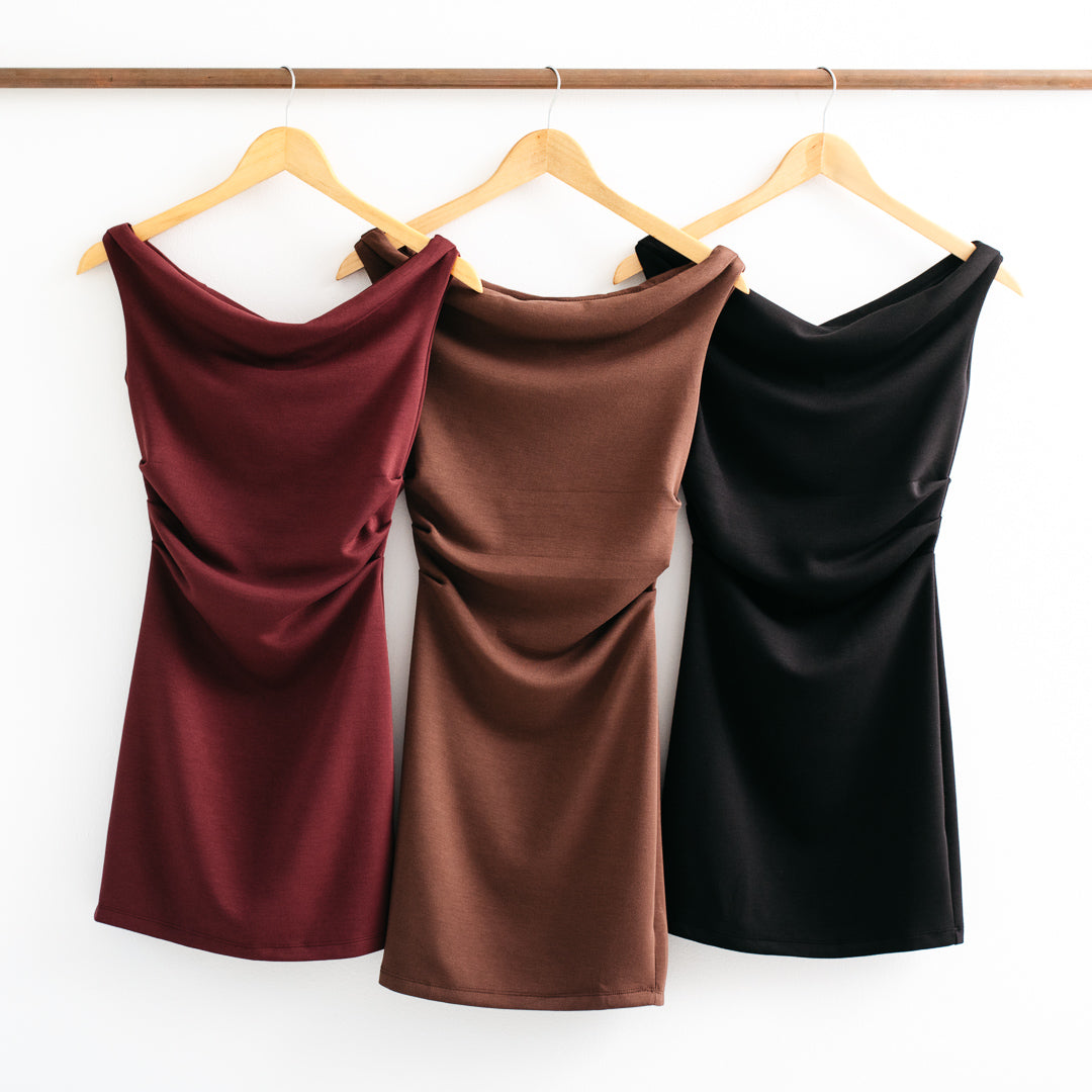 Twyla Off Shoulder Ruched Bodycon Mini Dress