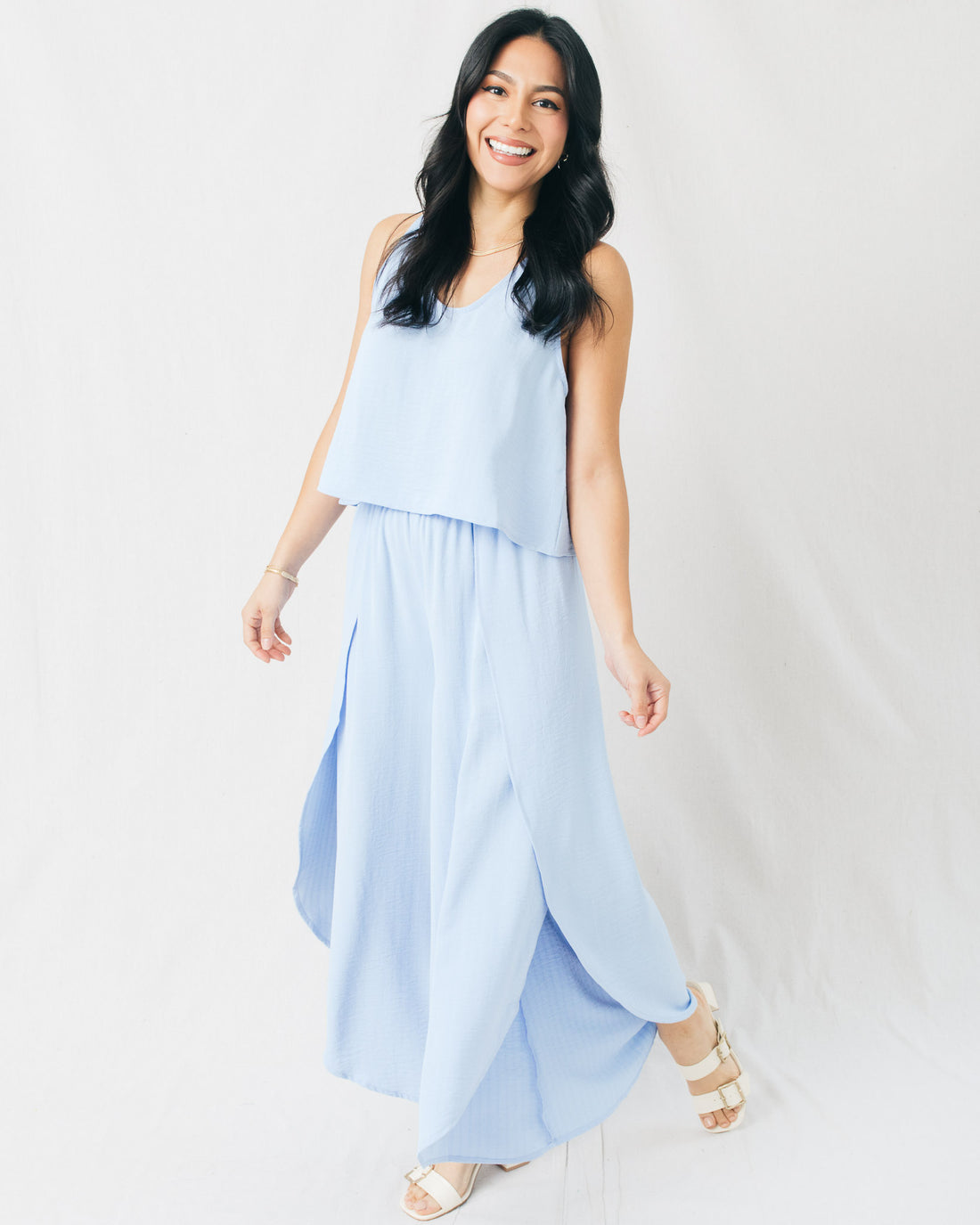 So Boho Overlapped Flowy Pants