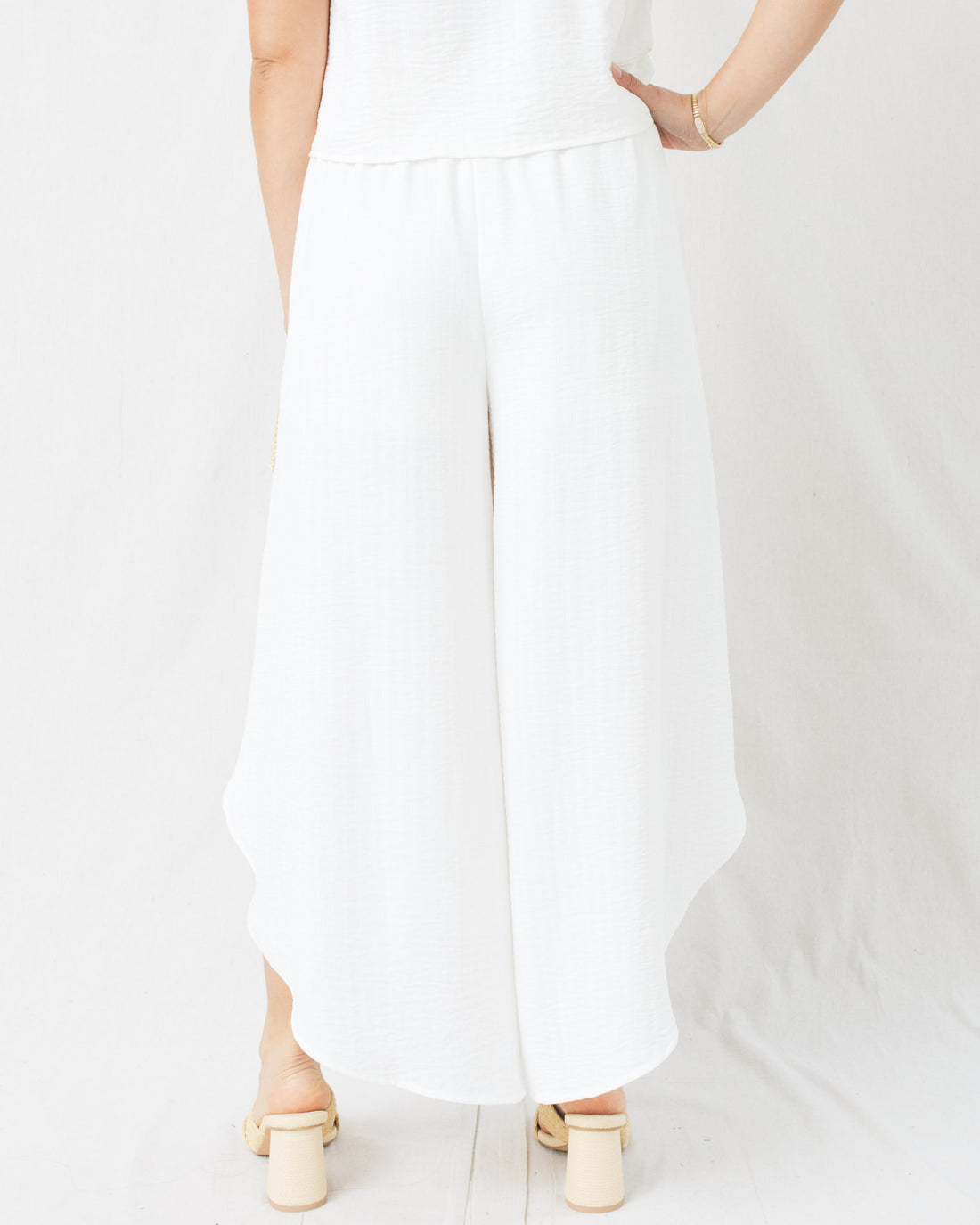 So Boho Overlapped Flowy Pants