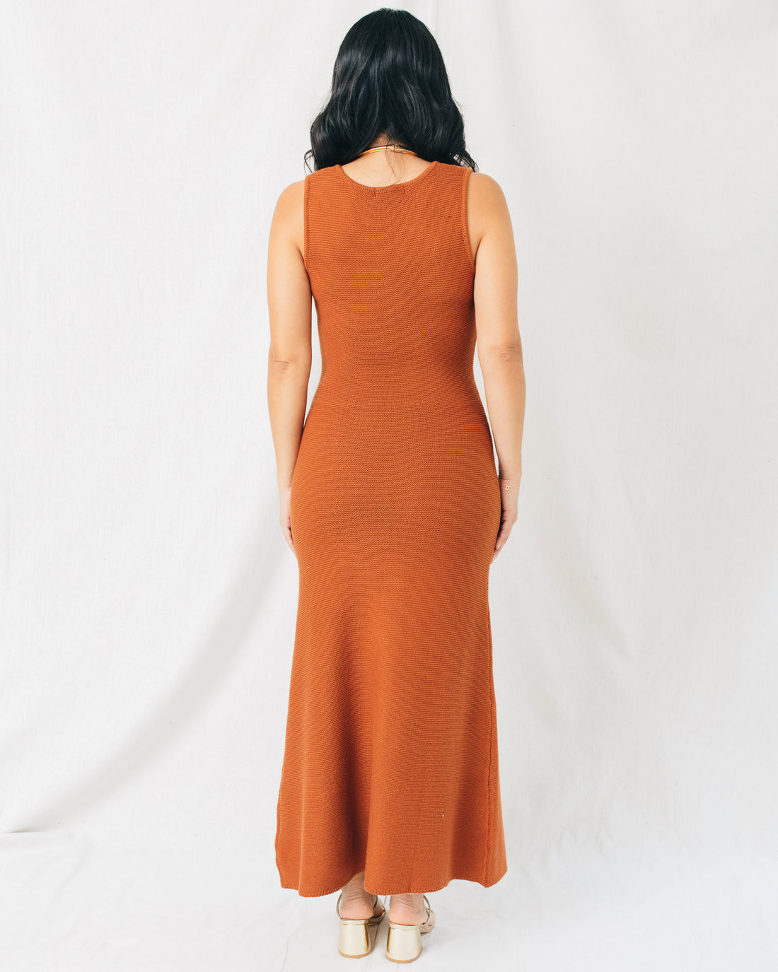 Ivonne Solid Knit Maxi Dress
