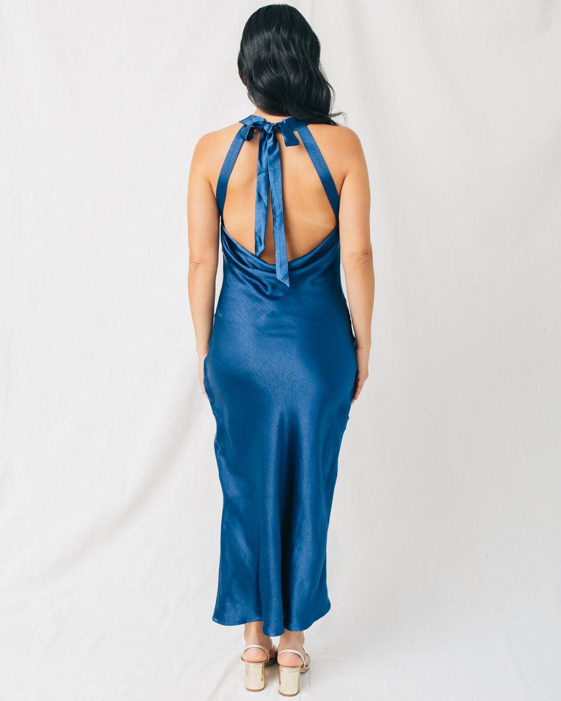 Gianella Halter Neck Open Back Maxi Dress