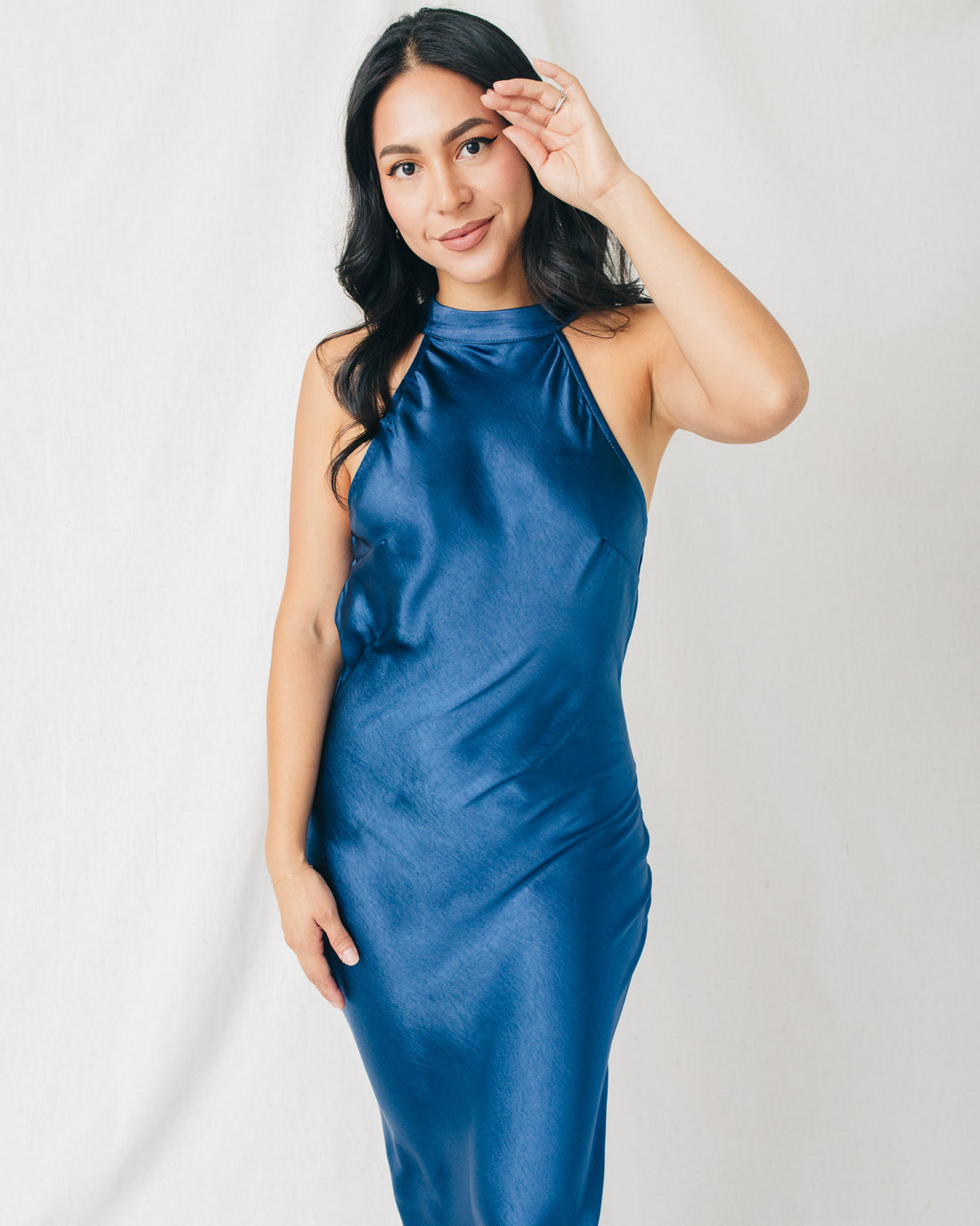 Gianella Halter Neck Open Back Maxi Dress