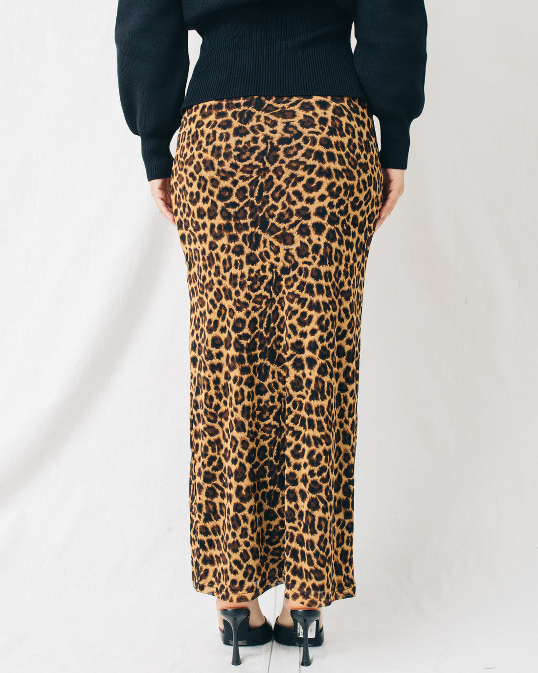 Feline Mesh Maxi Skirt